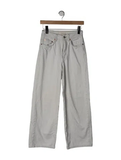 Pre-owned Jeanerica High-rise Wide Leg Jeans In Neutrals