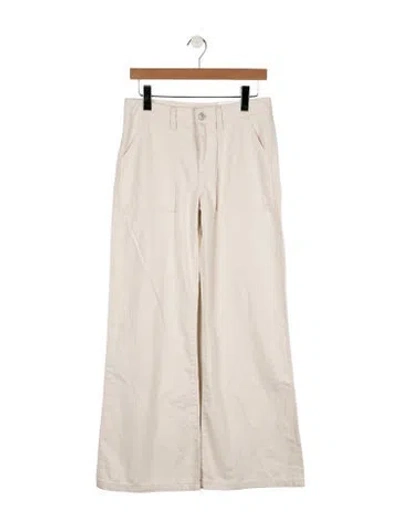 Pre-owned Jeanerica High-rise Wide Leg Jeans In Neutrals