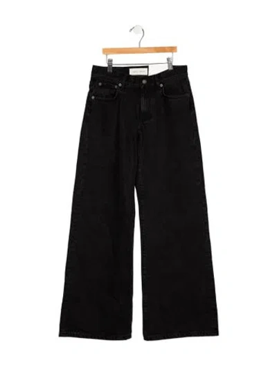 Pre-owned Jeanerica High-rise Wide Leg Jeans W/ Tags In Black