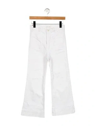 Pre-owned Jeanerica High-rise Wide Leg Jeans In White