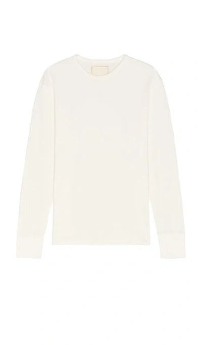 Jeanerica Jean Long Sleeve Tee In White