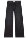 Jeanerica Kyoto Corduroy Low-rise Flared-leg Jeans In Black