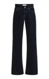 Jeanerica Kyoto Droit Corduroy Low-rise Straight-leg Jeans In Blue