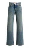 Jeanerica Kyoto Droit Rigid Low-rise Straight-leg Jeans In Blue