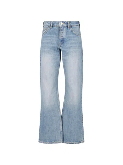Jeanerica Kyoto Washed Straight-leg Jeans In Blue