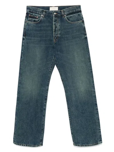 Jeanerica Logo-patch Jeans In Multicolor