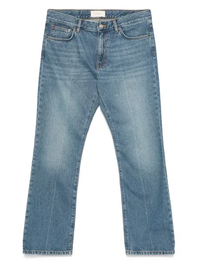 Jeanerica Logo-patch Jeans In Blue
