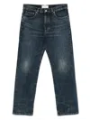 Jeanerica Logo-patch Jeans In Blue