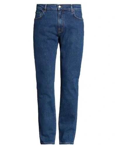 Jeanerica Man Jeans Blue Size 33w-34l Cotton, Elastane