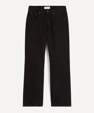 Jeanerica Mens Arrow Straight-leg Jeans In Black Rinse