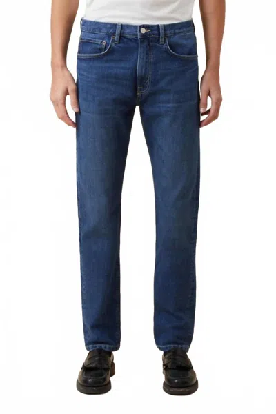 Jeanerica Mid Rise Tapered Denim Jeans In Tom Mid Blue Wash