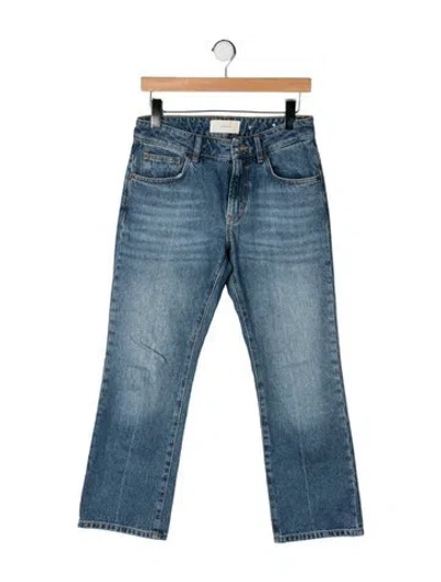 Pre-owned Jeanerica Mid-rise Flared Jeans In Blue