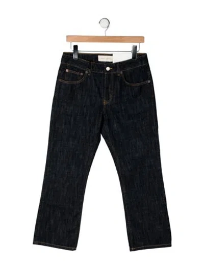 Pre-owned Jeanerica Mid-rise Straight Leg Jeans In Black