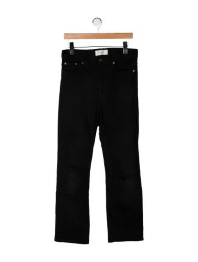 Pre-owned Jeanerica Mid-rise Straight Leg Jeans In Black