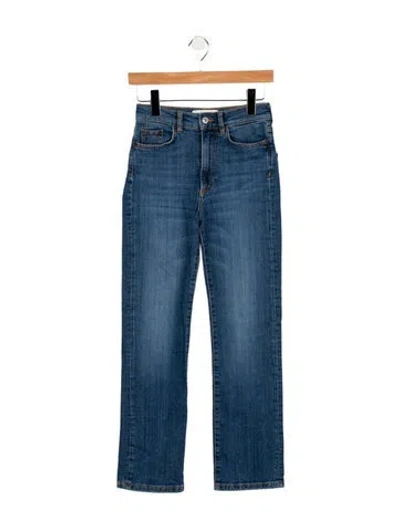 Pre-owned Jeanerica Mid-rise Straight Leg Jeans In Blue