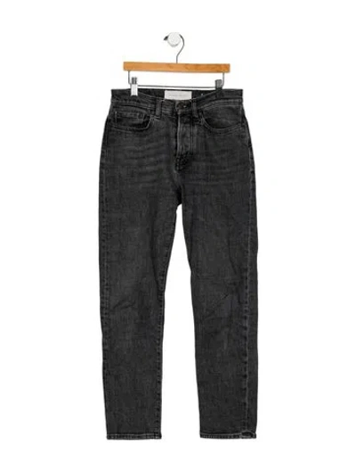 Pre-owned Jeanerica Mid-rise Straight Leg Jeans In Gray