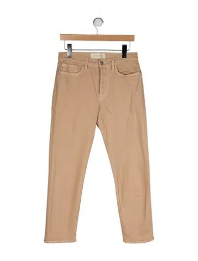 Pre-owned Jeanerica Mid-rise Straight Leg Jeans In Neutral