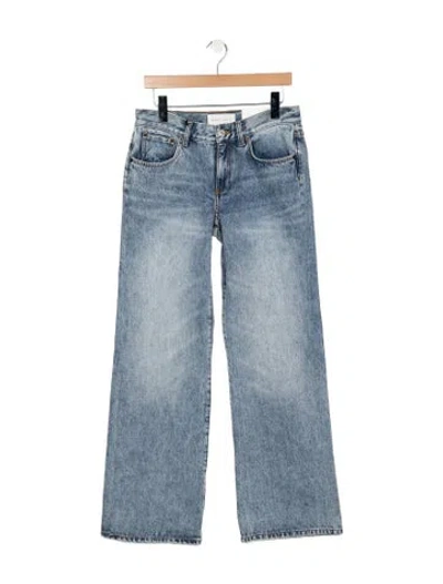 Pre-owned Jeanerica Mid-rise Straight Leg Jeans W/ Tags In Blue