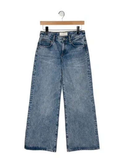 Pre-owned Jeanerica Mid-rise Wide Leg Jeans In Blue