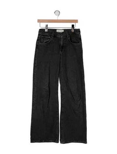 Pre-owned Jeanerica Mid-rise Wide Leg Jeans In Gray