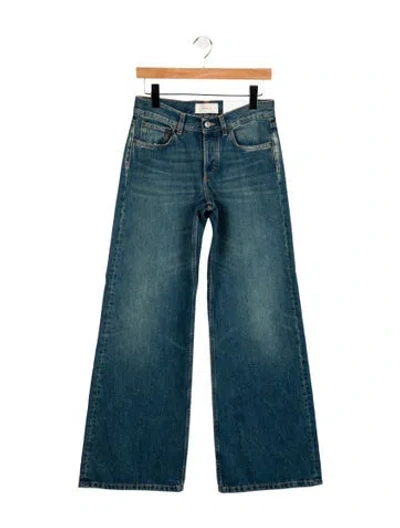 Pre-owned Jeanerica Mid-rise Wide Leg Jeans W/ Tags In Blue