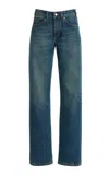 Jeanerica Moda Mid-rise Straight-leg Jeans In Blue