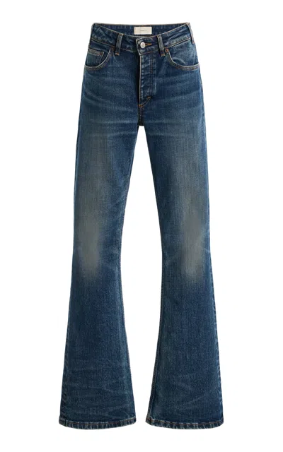 Jeanerica Moda Mid-rise Straight-leg Jeans In Blue