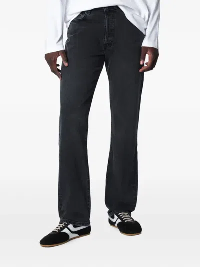 Jeanerica Overdyed Five-pocket Jeans In Black