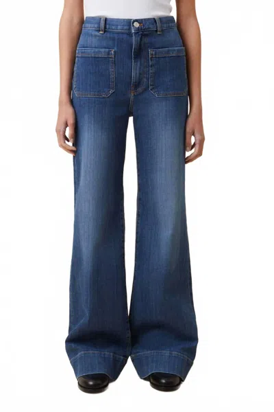 Jeanerica Santa Monica Flared Jeans In Vintage 62 In Orange