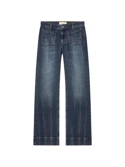 Jeanerica St Monica Low Front-pocket Jeans In Blue
