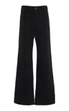 Jeanerica St Monica Stretch High-rise Flared-leg Jeans In Blue