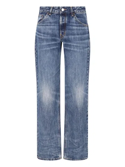 Jeanerica Kyoto Droit Faded Straight-leg Jeans In Blue