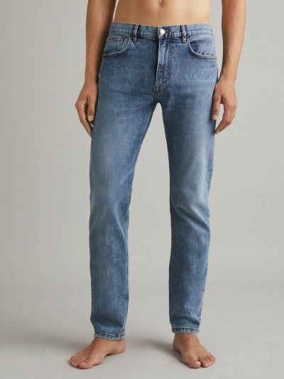 Jeanerica Tm005 Tapered Jeans In Blue
