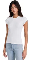 Jeanerica Valeria Rib Tee In Natural White