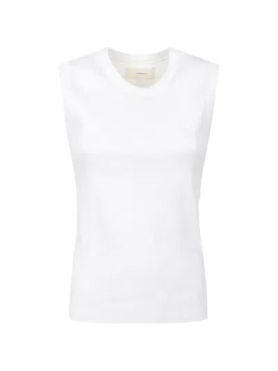 Jeanerica Vanessa Crew-neck Tank Top In White