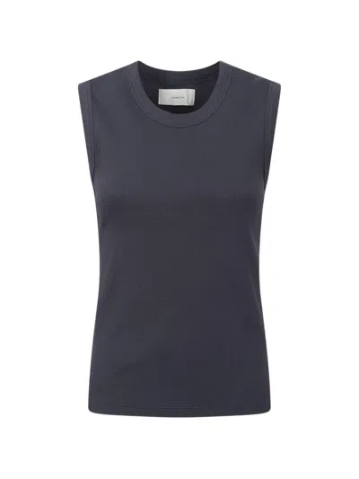 Jeanerica Vanessa Ribbed Tank Top In Blue