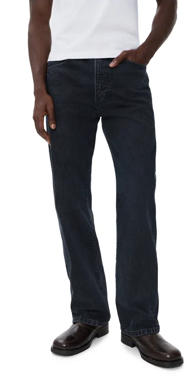 Jeanerica Vega Loose Straight Leg Jeans Blue Black