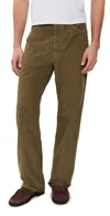 Jeanerica Vega Straight Leg Corduroy Pants Brown Corduroy In Green