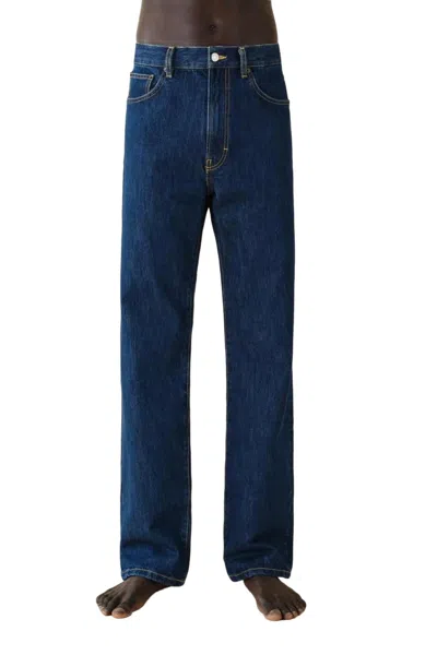 Jeanerica Vega Straight Leg Jean In Blue In Multi