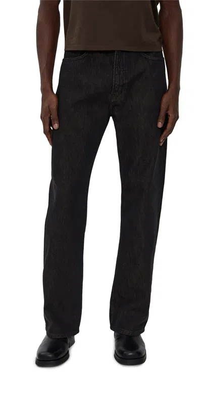 Jeanerica Vega Straight Leg Jeans Brown Black