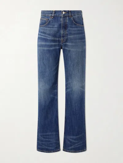 Jeanerica Vega Straight-leg Mid-rise Cotton-blend Jeans In Blue