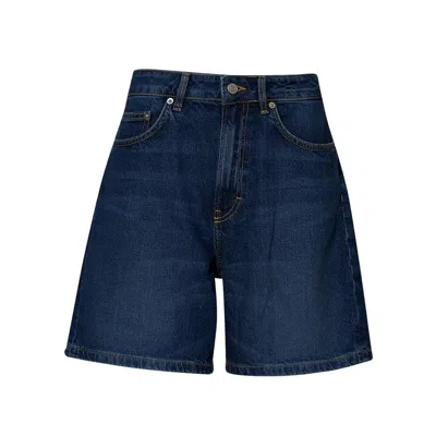 Jeanerica Vintage Mini Shorts In Blue