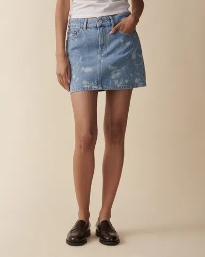 Jeanerica Vivi Skirt Splash In Blue