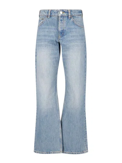 Jeanerica Kyoto Washed Straight-leg Jeans In Blue