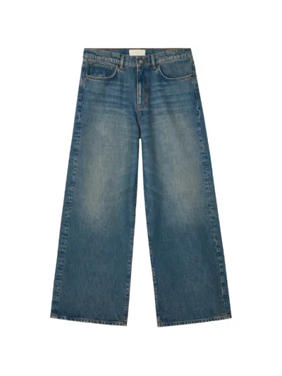 Jeanerica Wide Leg Jeans In Blue