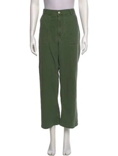 Pre-owned Jeanerica Wide Leg Pants In Green