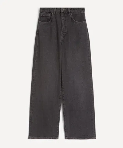 Jeanerica Women's Belem Loose-fit Jeans In Black Vintage In Transparent