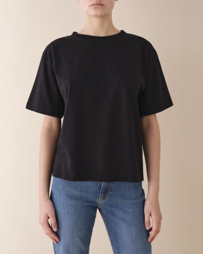 Jeanerica Zoë Heavy Classic Tee In Black