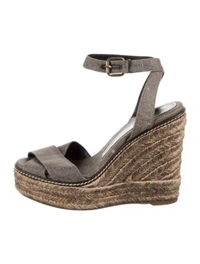 Pre-owned Jean-michel Cazabat Canvas Espadrilles In Brown