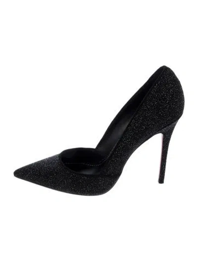Pre-owned Jean-michel Cazabat Glitter Pumps In Black